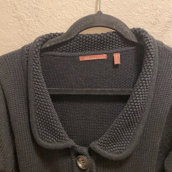 Anthropologie 525 America Short Sleeve Button Down Knit Cardigan - Picture 6 of 10